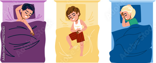 lullaby kid boy sleeping vector