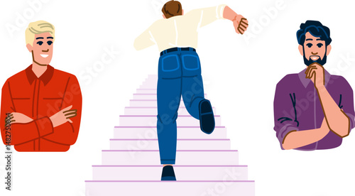drive motivated man vector