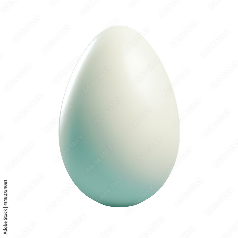 Single, pale, smooth egg Single, pale, smooth egg