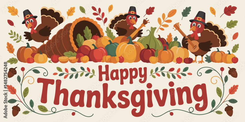 Fototapeta premium banners, thanksgiving day , thanksgiving feast, thanksgiving card, thanksgiving flyer, thanksgiving funny, thanksgiving sublimation, sublimation for t shirt, funny thanksgiving, cute thanksgiving, th