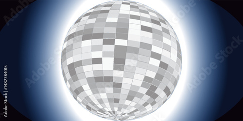 Image of digitally generated light and wave patterns with a globe