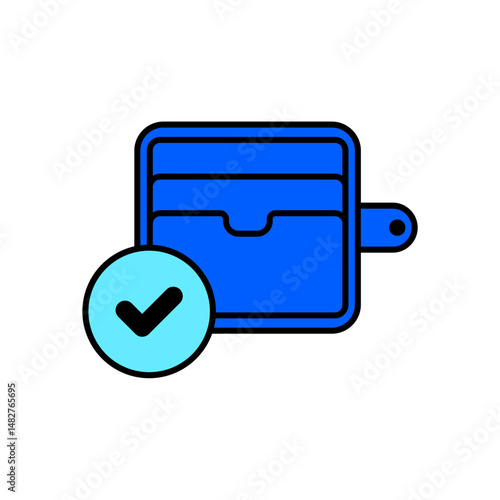 Icon a card holder, isolated against a clean background.