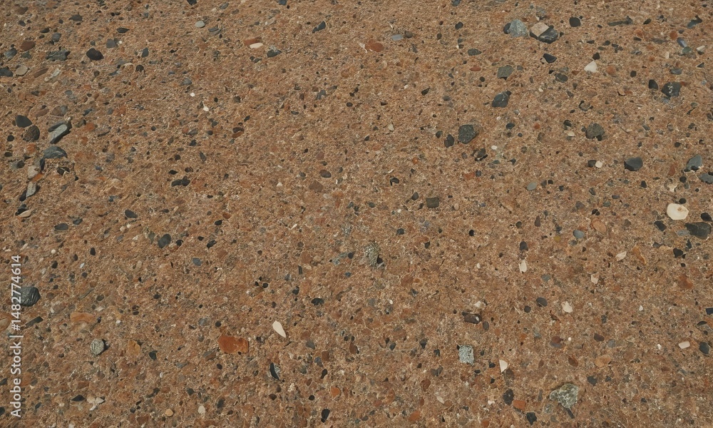 High-Resolution Texture of Brown Gravel and Sand High-Resolution Texture of Brown Gravel and Sand
