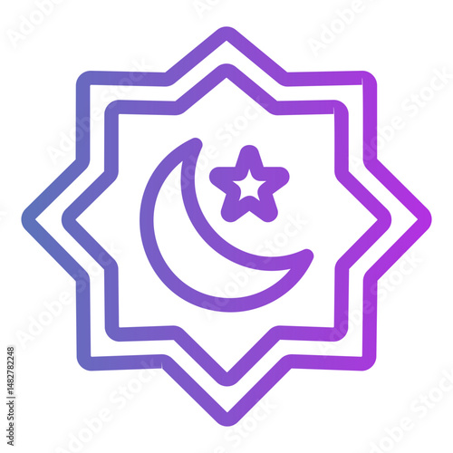 eid al fitr Gradient icon