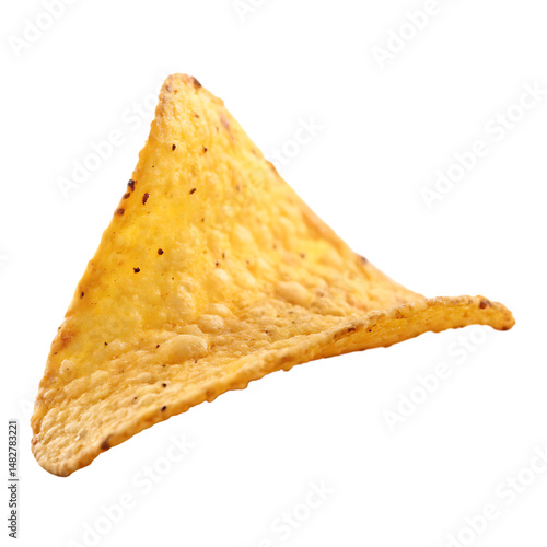 Potato chips isolated on a transparent background
