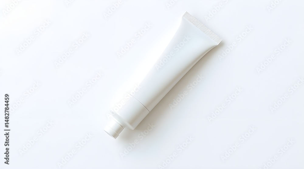 Clean White Tube Mockup Perfect for Cosmetic or Skincare Product Packaging Presentation Clean White Tube Mockup Perfect for Cosmetic or Skincare Product Packaging Presentation