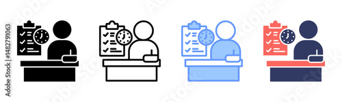 Self Disciplined icon sheet multiple style collection