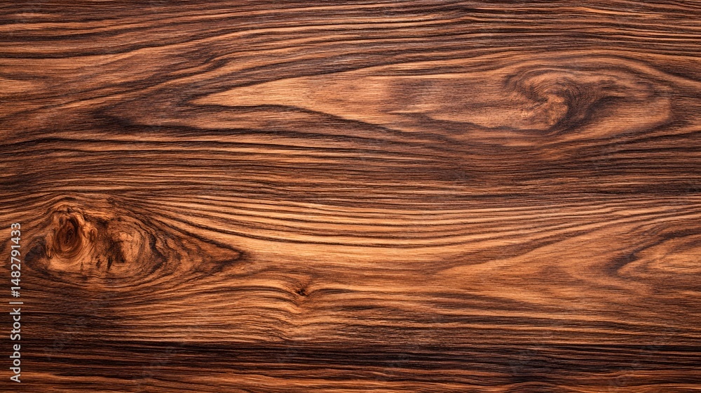 Fototapeta premium Dramatic brown wooden surface with intricate grain texture