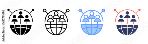 Cultural Sensitivity icon sheet multiple style collection