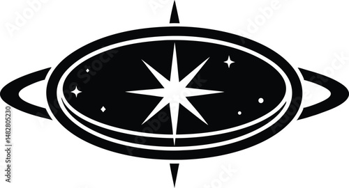 magic circle vector icon.