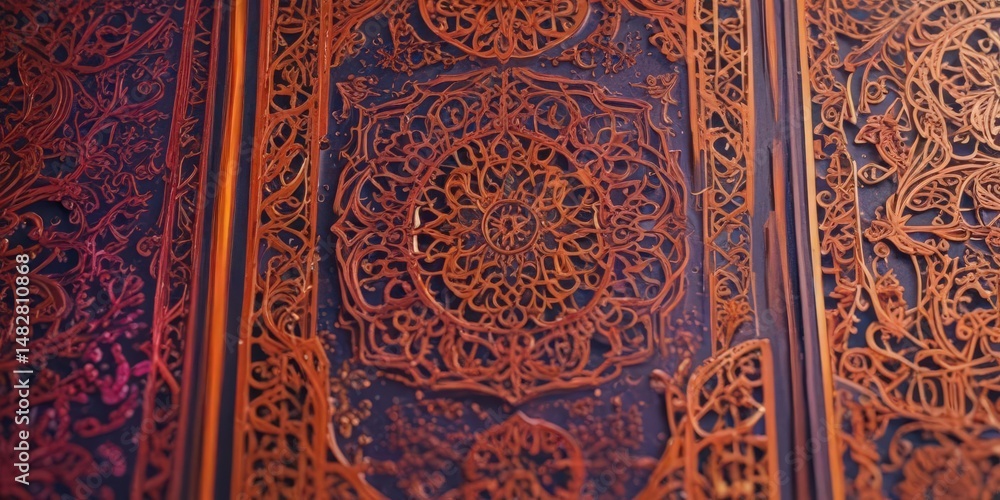 Intricate laser-cut cards, vibrant hues, decorative patterns, anniversary, birthday, background Intricate laser-cut cards, vibrant hues, decorative patterns, anniversary, birthday, background