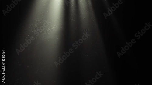 Dark Background Light Rays Dust Particles Floating Scene Studio Photography Bright Beams Illumination Abstract Glowing Effect Ambient Atmosphere