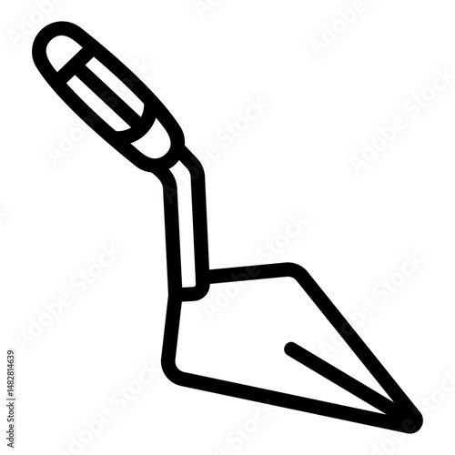 trowel Line Icon
