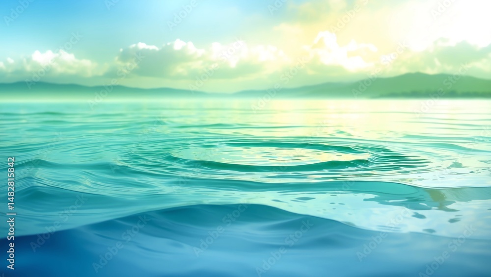 Obraz premium Water Vector Background Calm Clear 