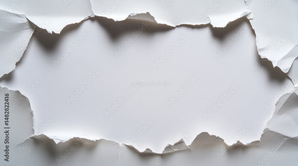 Ripped paper frame Ripped paper frame