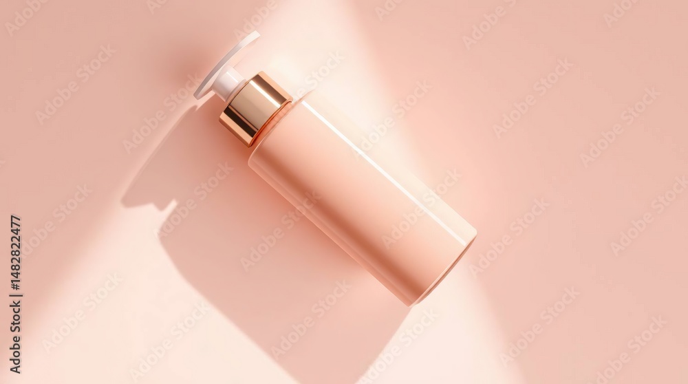 Pastel Pink Lotion Bottle. Pastel Pink Lotion Bottle.