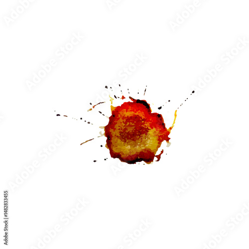 Grunge Coffee Stain. Abstract Vintage Coffee Spill & Splash Texture. Vintage Coffee Stain Effect.