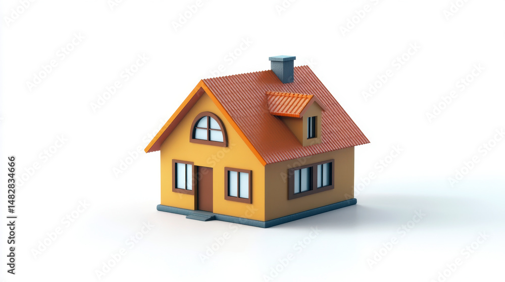 smart home icon ,House isolated on white background. Isolated on pure white. 3d illustration. smart home icon ,House isolated on white background. Isolated on pure white. 3d illustration.