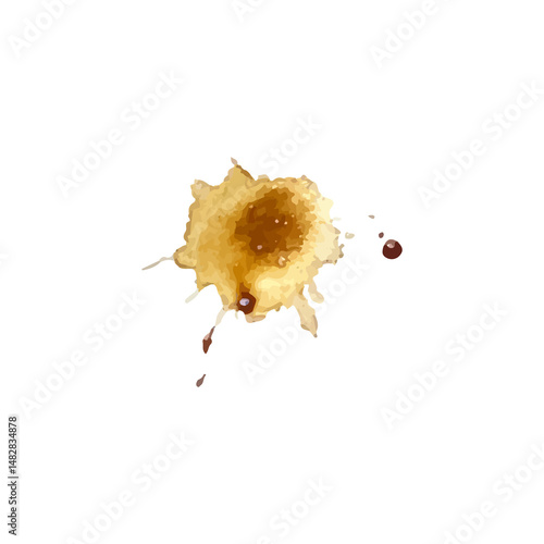 Grunge Coffee Stain. Abstract Vintage Coffee Spill & Splash Texture. Vintage Coffee Stain Effect.