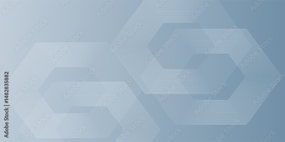 Obraz premium Modern medical or health care scientific abstract background with hexagons. Geometric stripe line art design for poster, brochure, cover, banner, header, website, presentation template.
