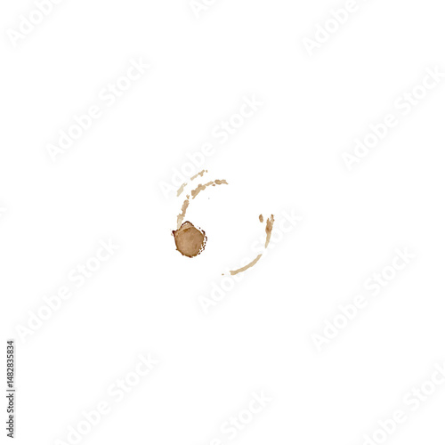 Grunge Coffee Stain. Abstract Vintage Coffee Spill & Splash Texture. Vintage Coffee Stain Effect.