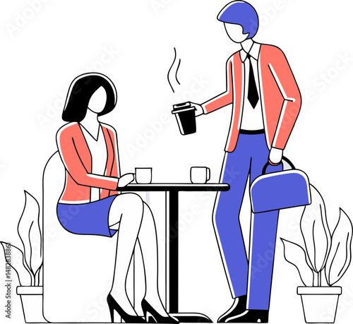 B2B consulting illustration