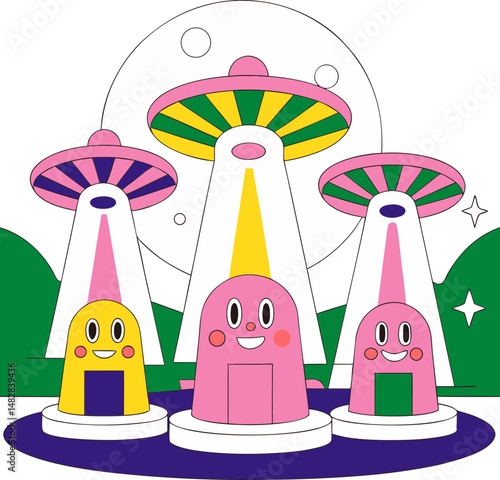 spaceship illustration