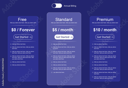 Price List Templates for PowerPoint, Subscription plans and pricing table web template, Free Pricing Table Templates to Download, Vector Pricing Table Template Stock Illustration