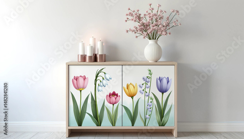 Spring Equinox Day: Furniture, Console, First Rays, New Beginning