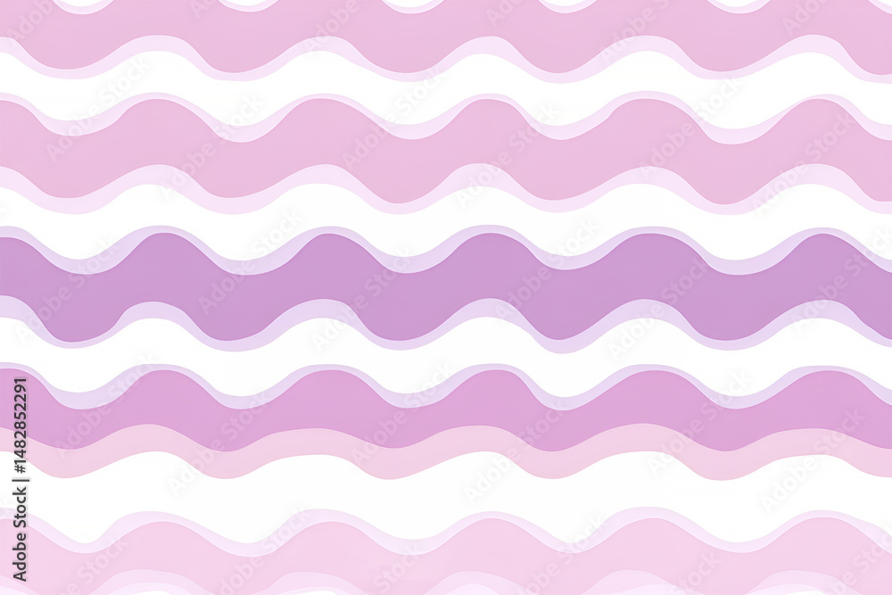 Pastel waves seamless pattern of abstract wavy lines in shades of pink and lavender creating a smooth decorative backdrop Pastel waves seamless pattern of abstract wavy lines in shades of pink and lavender creating a smooth decorative backdrop