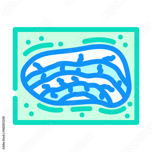 limestone quarry cement production color icon vector illustration