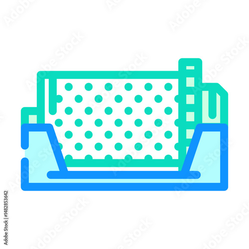 grinding mill cement production color icon vector illustration