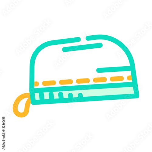 scrub cap surgeon color icon vector illustration