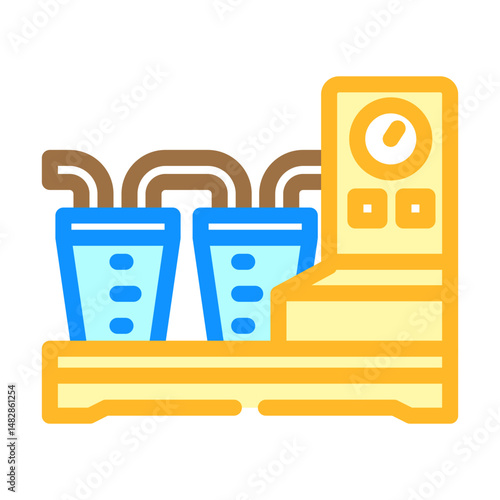 suction device surgeon color icon vector illustration