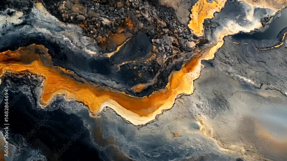 Abstract textured landscape with flowing colors. Abstract textured landscape with flowing colors.