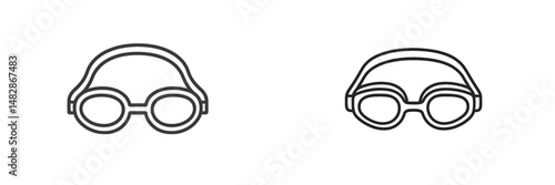 Stylish eyewear designs on a simple background showcasing two different glasses styles for casual and formal occasions