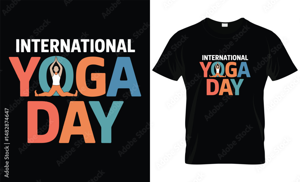 International Yoga Day T-Shirt Design International Yoga Day T-Shirt Design
