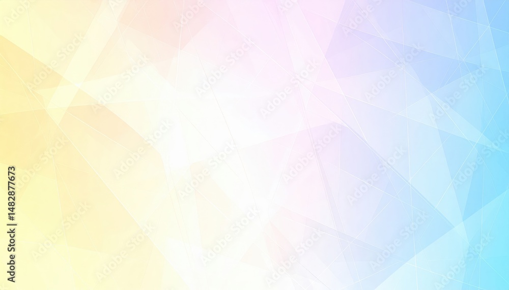 Naklejka premium Abstract Pastel Background With Geometric Shapes