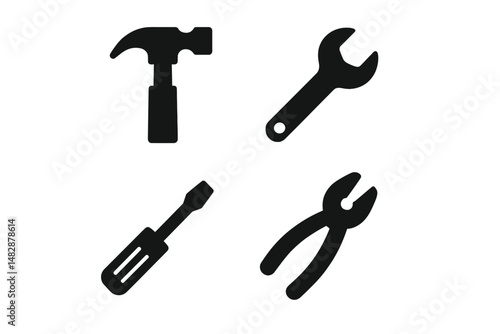 Essential hand tools for home repairs and maintenance in a workshop setting