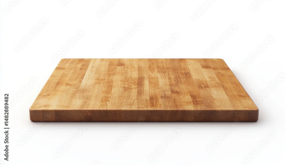 Wooden Cutting Board Isolated on White Background for Kitchen Use Wooden Cutting Board Isolated on White Background for Kitchen Use