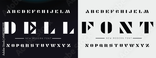 Creative modern urban alphabet font. Digital abstract moslem, futuristic, fashion, sport, minimal technology typography. Simple numeric vector illustration