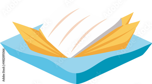 Canvas Print A minimalist vector art illustration resembling a hand-drawn sketch on a napkin, ideal for casual, creative, and conceptual design themes
