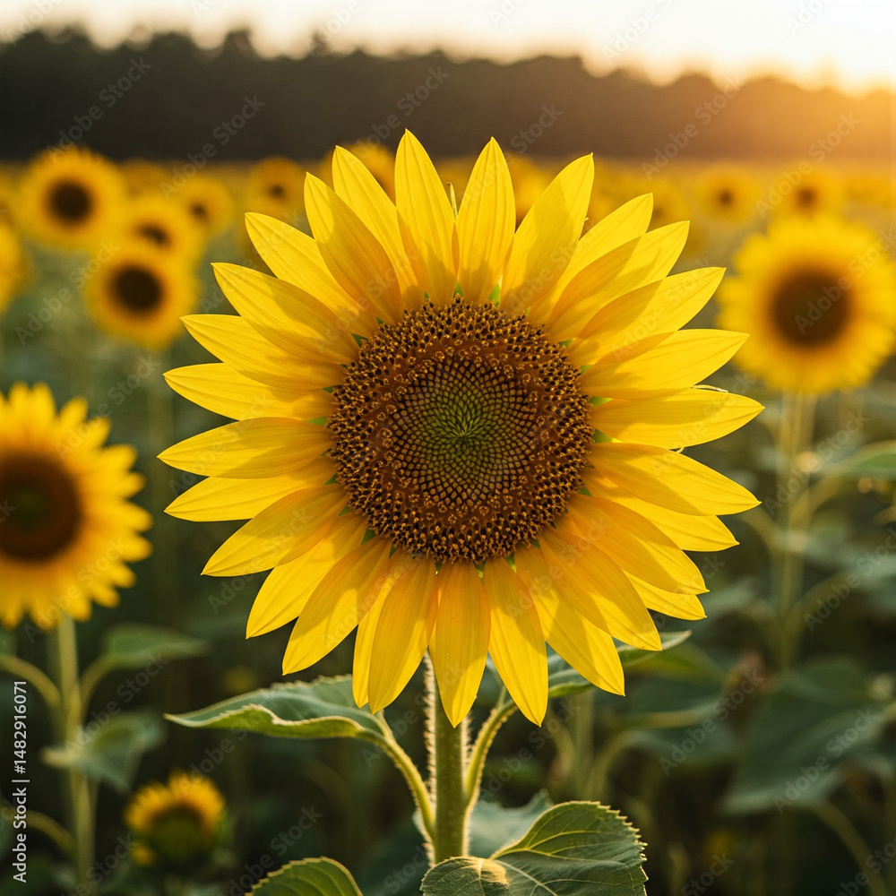 Fototapeta premium sunflowers in the field