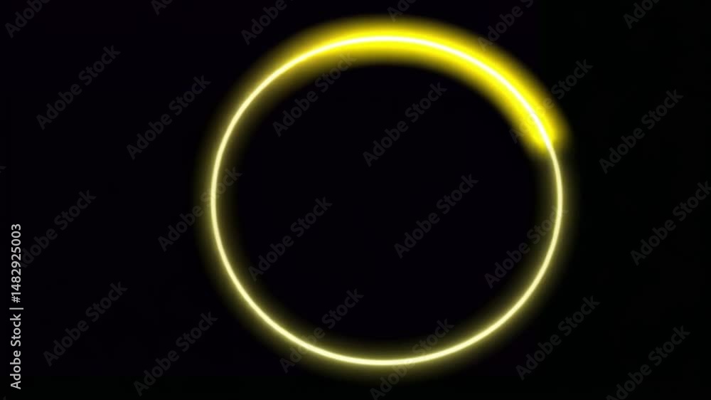 Golden Circle of Light Abstract Background Golden Circle of Light Abstract Background