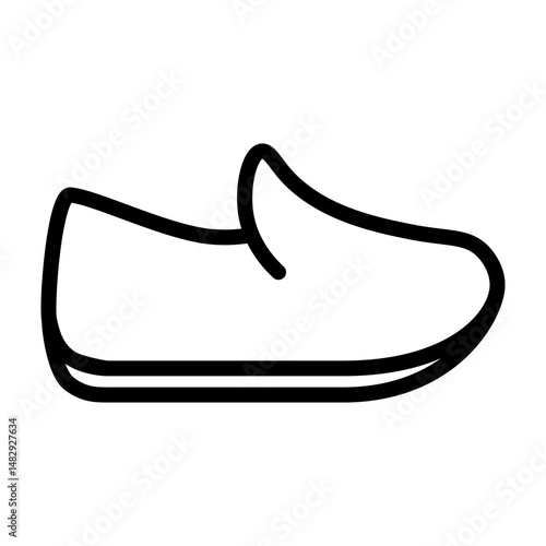 Loafers Vector Line Icon Design