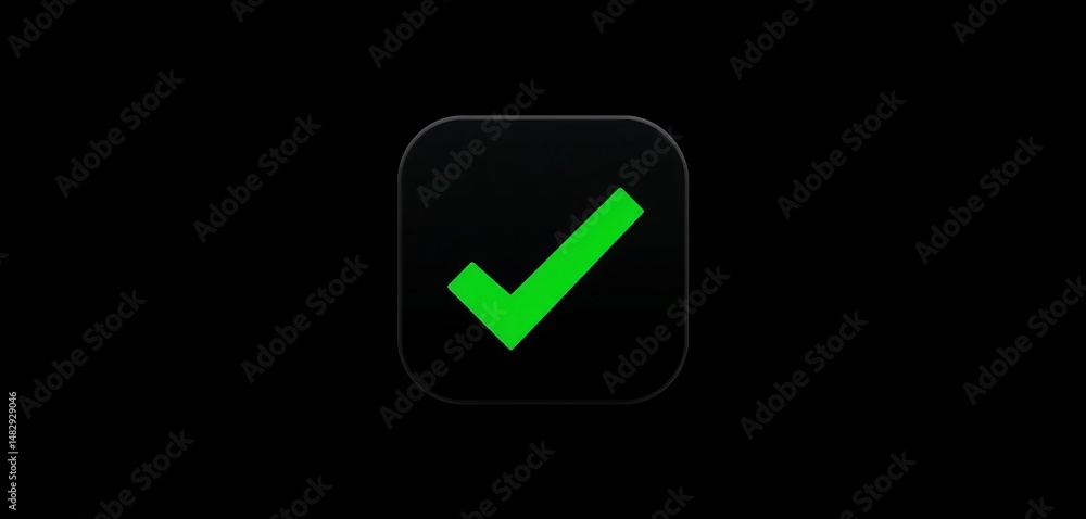 Black checkmark in a square box icon Simple, bold vector illustration, option, digital Black checkmark in a square box icon Simple, bold vector illustration, option, digital