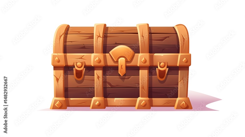 Detailed Pixelated Treasure Chest Cartoon Vector Illustration for Graphic Design Projects Detailed Pixelated Treasure Chest Cartoon Vector Illustration for Graphic Design Projects