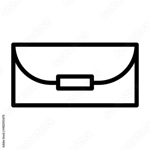 Clutch Vector Line Icon Design