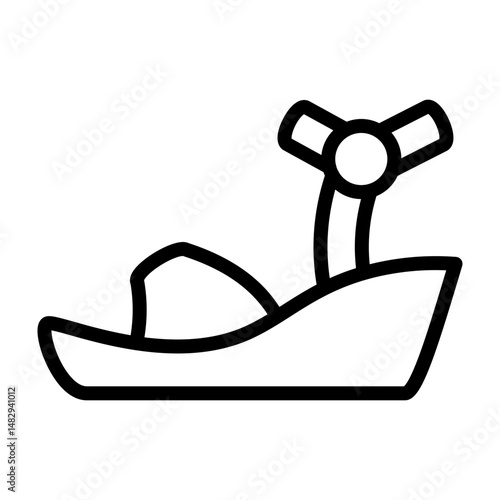 Wedges Vector Line Icon Design