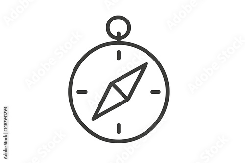 Directional compass illustrating navigation and orientation tools for outdoor activities and exploration in various environments